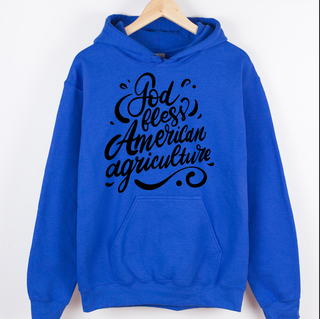 God Bless American Agriculture Black Ink – Hoodie
