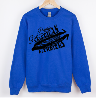 God Bless American Farmers Black Ink – Crewneck