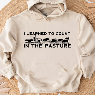 I Learned To Count in the Pasture - Hoodie
