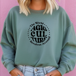 The World Revolves Around Agriculture – Crewneck
