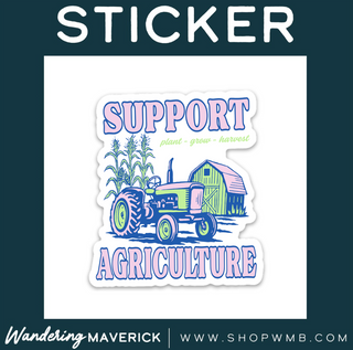 SUPPORT AGRICULTURE NEON -  Vinyl Sticker