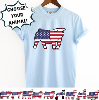 Patriotic Animals - Choose Your Animal – Comfort Colors T-Shirt