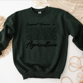 Support Women In Agriculture - LIST – Crewneck