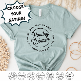 MAY WE KNOW THEM - Choose Your Saying - Bella Canvas T-Shirt