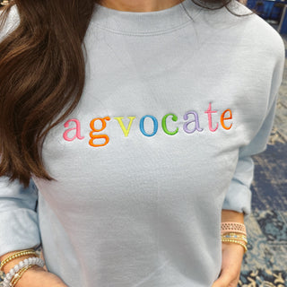 SALE Embroidered Rainbow Agvocate Crew