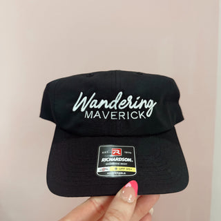 Black Wandering Maverick Logo Richardson 220 Hat