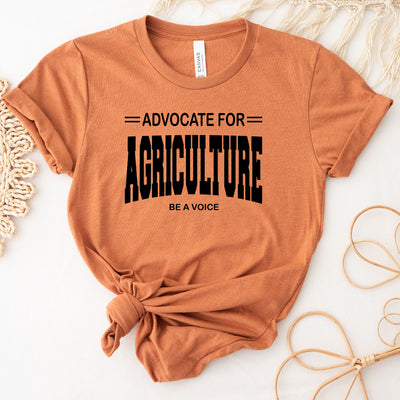 Advocate For Agriculture Be A Voice Black Ink T-Shirt (XS-4XL) - Multiple Colors!