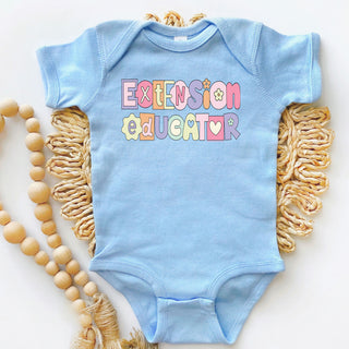 Pastel Extension Educator One Piece/T-Shirt (Newborn - Youth XL) - Multiple Colors!