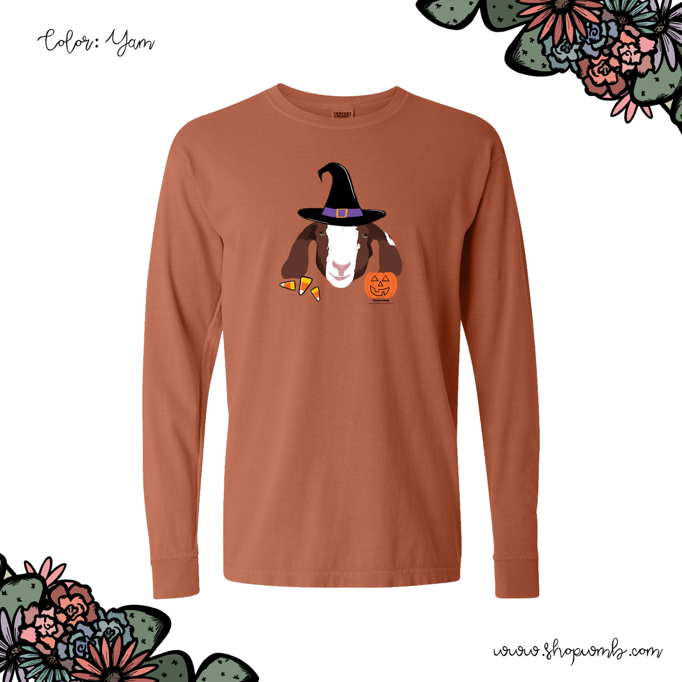 Halloween Goat LONG SLEEVE T-Shirt (S-3XL) - Multiple Colors!