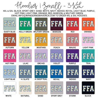 FFA Watercolor Hoodie (S-3XL) Unisex - Multiple Colors!