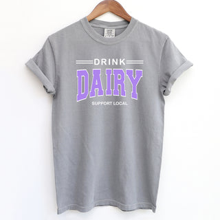 Purple Drink Dairy - Support Local ComfortWash/ComfortColor T-Shirt (S-4XL) - Multiple Colors!