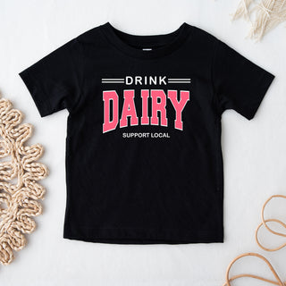 Pink Drink Dairy - Support Local One Piece/T-Shirt (Newborn - Youth XL) - Multiple Colors!