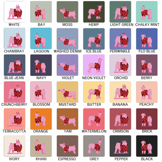 VALENTINES SWEATER - CHOOSE YOUR ANIMAL – Comfort Colors T-Shirt