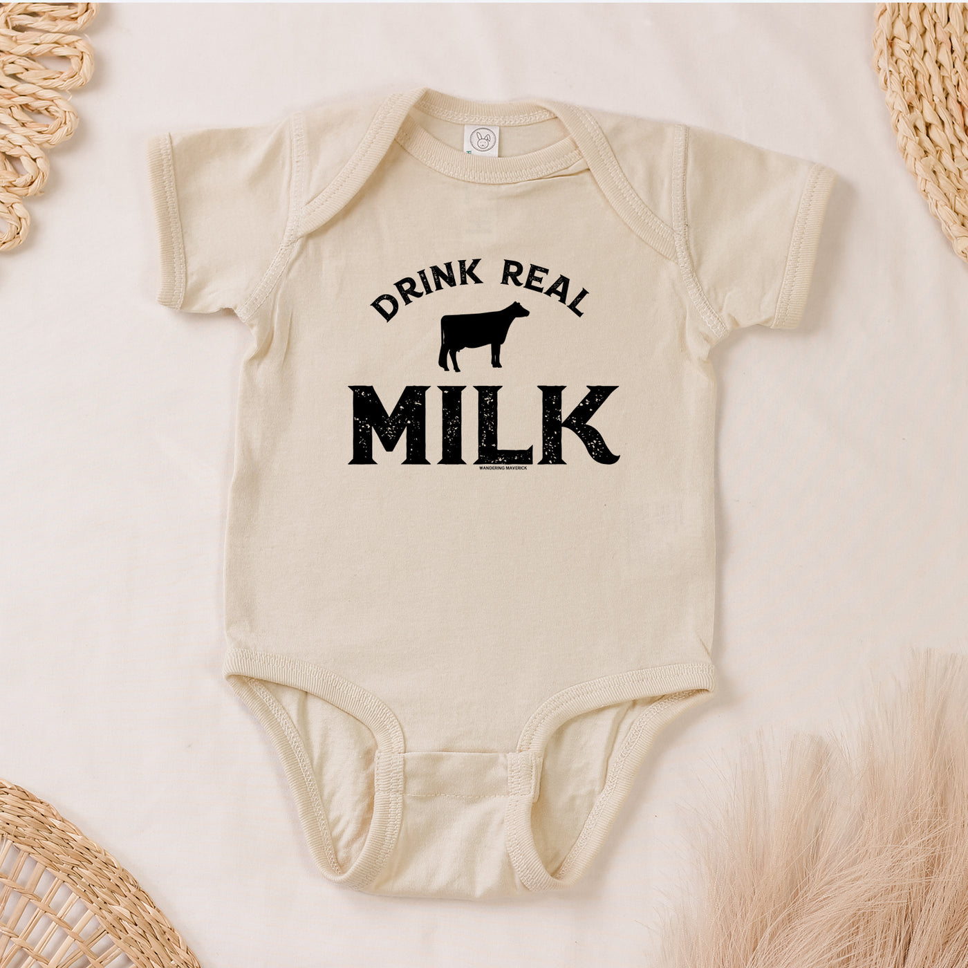 Drink Real Milk One Piece/T-Shirt (Newborn - Youth XL) - Multiple Colors!