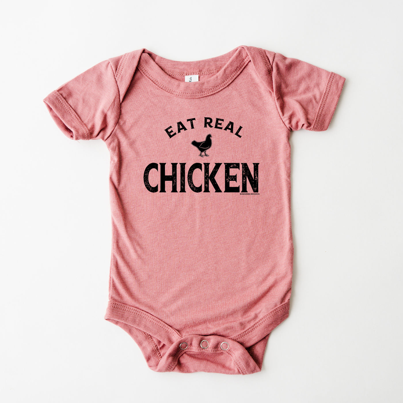 Eat Real Chicken One Piece/T-Shirt (Newborn - Youth XL) - Multiple Colors!