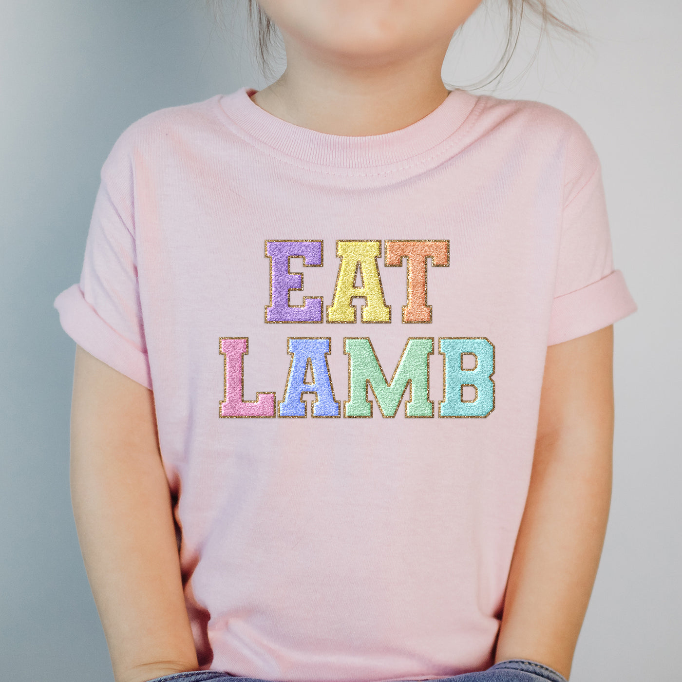 Faux Chenille Eat Lamb One Piece/T-Shirt (Newborn - Youth XL) - Multiple Colors!