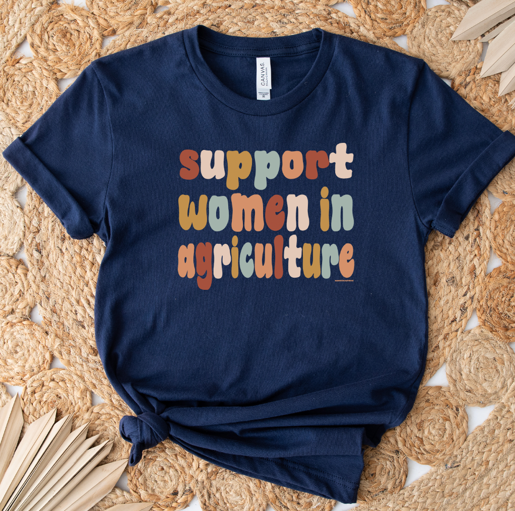 Boho Support Women in Agriculture T-Shirt (XS-4XL) - Multiple Colors!