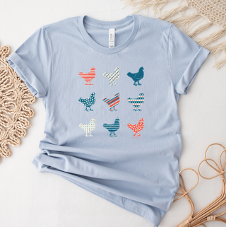 Patriotic Chicken Bundle T-Shirt (XS-4XL) - Multiple Colors!h