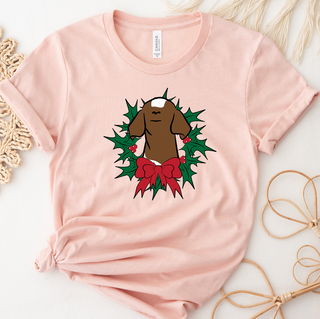 Goat Christmas Wreath T-Shirt (XS-4XL) - Multiple Colors!