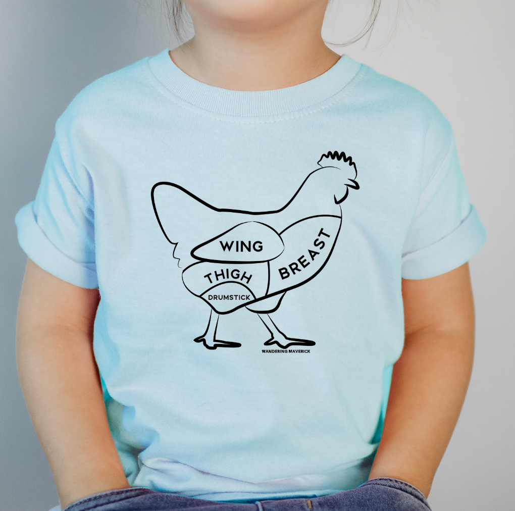 Chicken Cuts One Piece/T-Shirt (Newborn - Youth XL) - Multiple Colors!