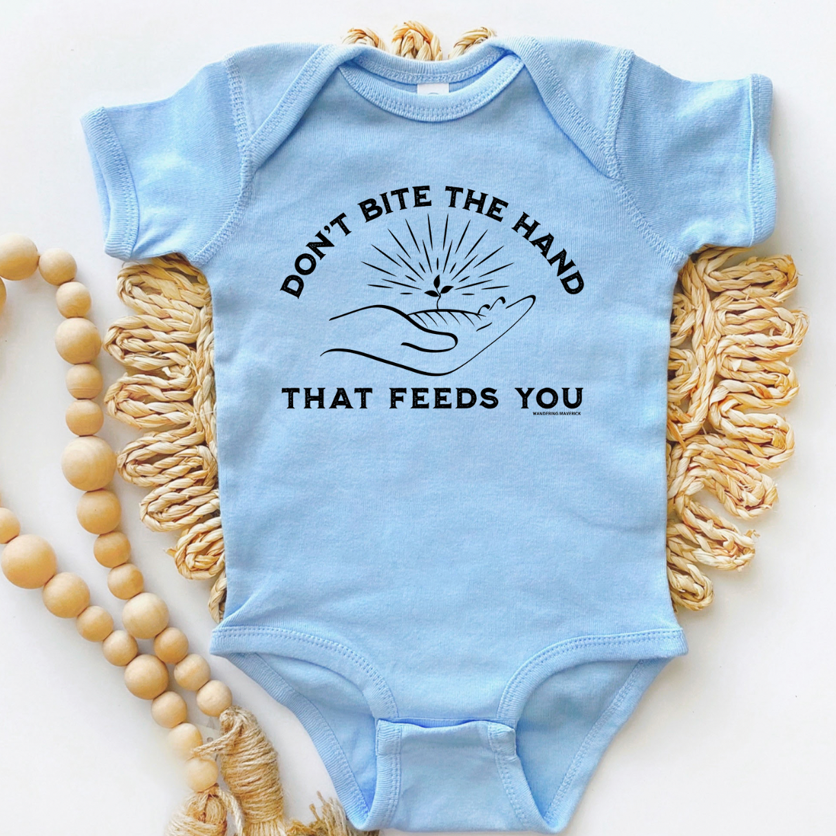 Don't Bite The Hand That Feeds You One Piece/T-Shirt (Newborn - Youth XL) - Multiple Colors!