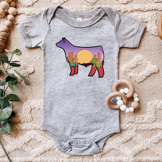 Desert Steer One Piece/T-Shirt (Newborn - Youth XL) - Multiple Colors!