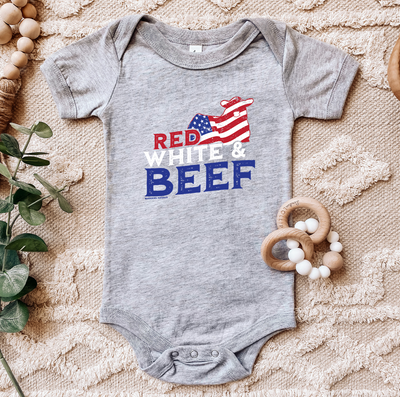 Red White & Beef One Piece/T-Shirt (Newborn - Youth XL) - Multiple Colors!