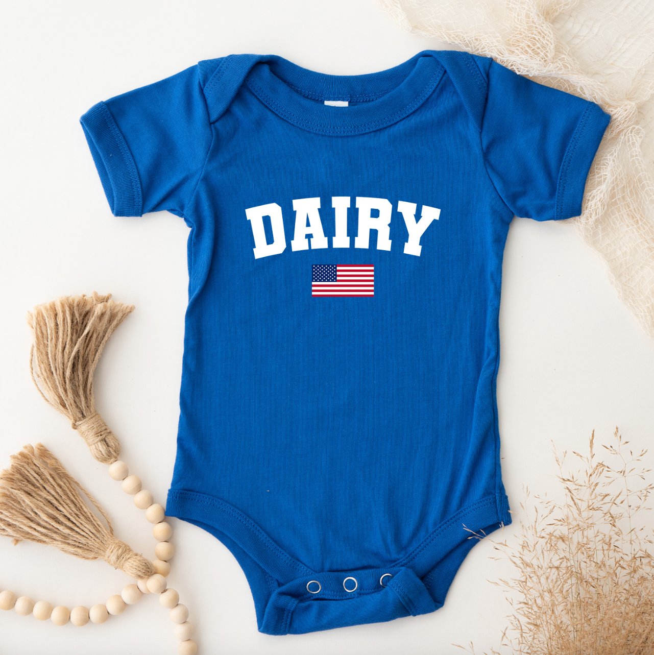 Dairy Flag One Piece/T-Shirt (Newborn - Youth XL) - Multiple Colors!