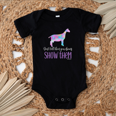Show Them Dairy Goat One Piece/T-Shirt (Newborn - Youth XL) - Multiple Colors!