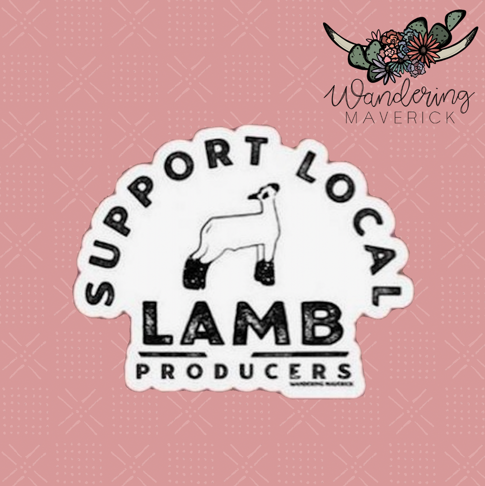 Support Local Lamb Producers Sticker