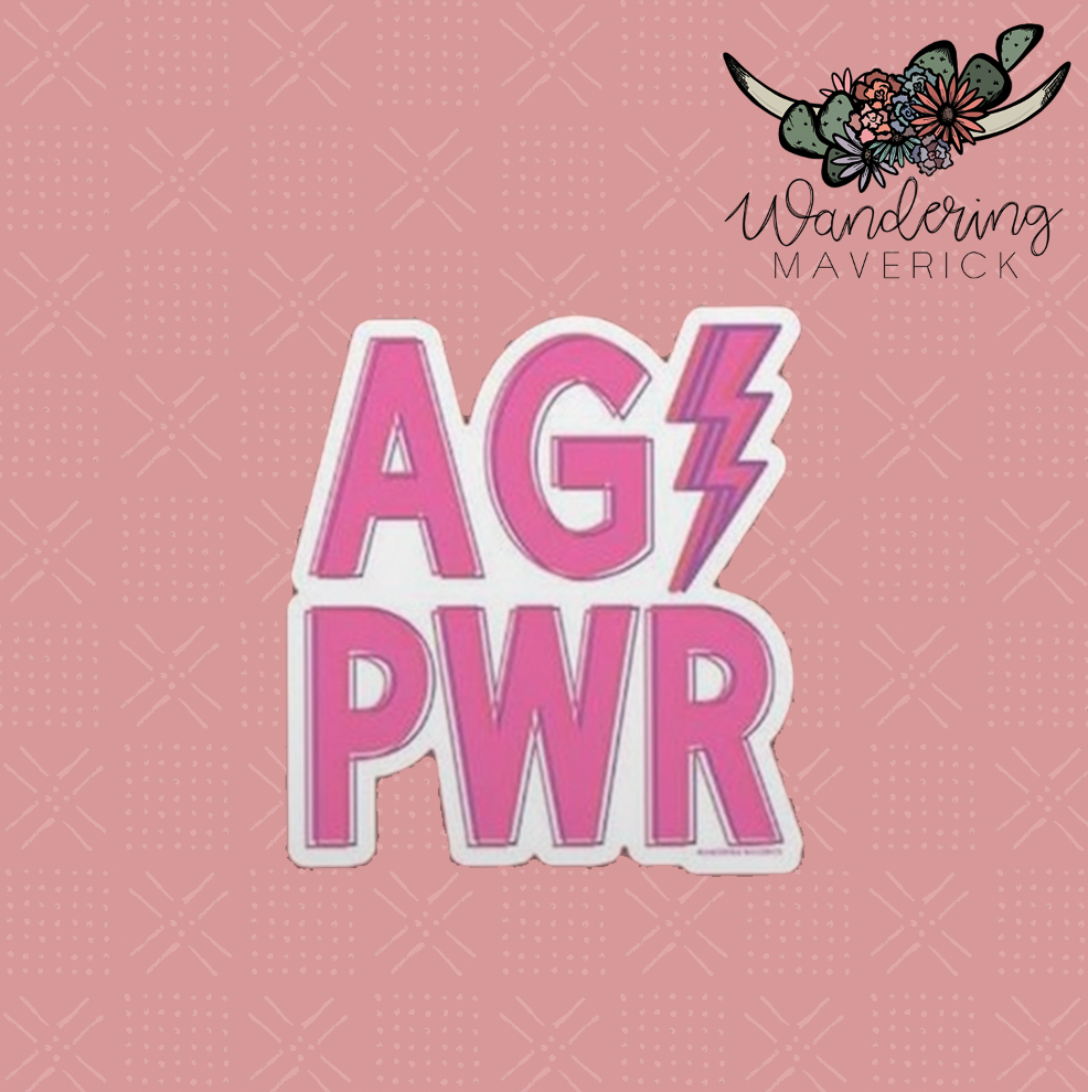 AG PWR Sticker