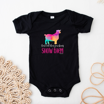 Show Them Pygmy Goat One Piece/T-Shirt (Newborn - Youth XL) - Multiple Colors!