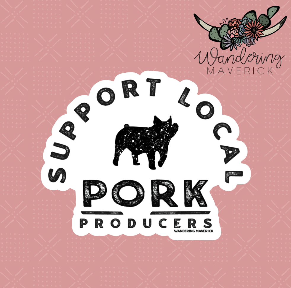 Support Local Pork Producers Sticker