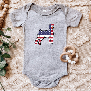 Patriotic Goat One Piece/T-Shirt (Newborn - Youth XL) - Multiple Colors!