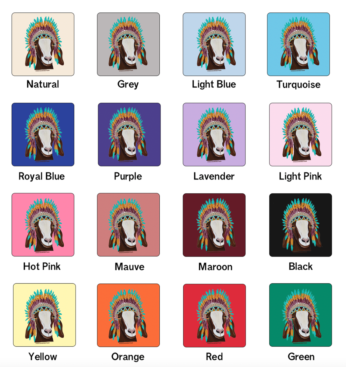 Goat Headdress One Piece/T-Shirt (Newborn - Youth XL) - Multiple Colors!