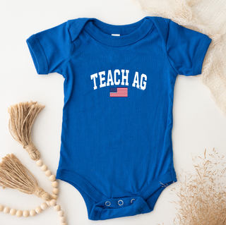 Teach Ag Flag One Piece/T-Shirt (Newborn - Youth XL) - Multiple Colors!