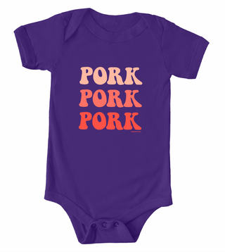 Funky Pork Orange One Piece/T-Shirt (Newborn - Youth XL) - Multiple Colors!