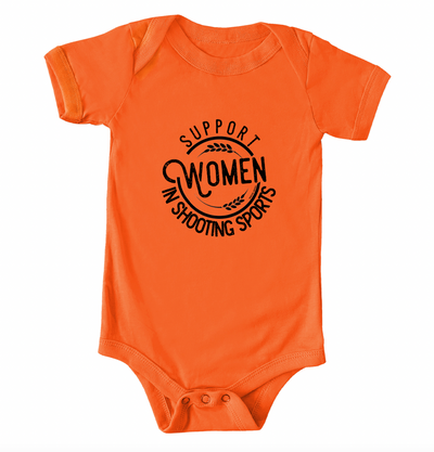 Support Women In Shooting Sports One Piece/T-Shirt (Newborn - Youth XL) - Multiple Colors!