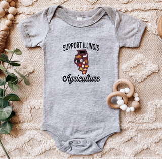 Support Illinois Agriculture One Piece/T-Shirt (Newborn - Youth XL) - Multiple Colors!