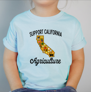 Support California Agriculture One Piece/T-Shirt (Newborn - Youth XL) - Multiple Colors!