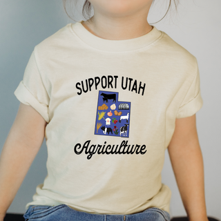 Support Utah Agriculture One Piece/T-Shirt (Newborn - Youth XL) - Multiple Colors!