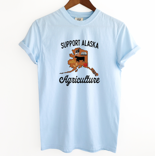 Support Alaska Agriculture ComfortWash/ComfortColor T-Shirt (S-4XL) - Multiple Colors!