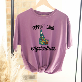 Support Idaho Agriculture ComfortWash/ComfortColor T-Shirt (S-4XL) - Multiple Colors!