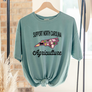 Support North Carolina Agriculture ComfortWash/ComfortColor T-Shirt (S-4XL) - Multiple Colors!