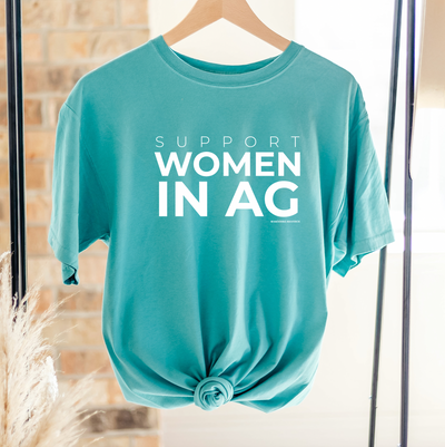 Support Women In Ag White ComfortWash/ComfortColor T-Shirt (S-4XL) - Multiple Colors!