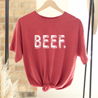 Distressed Beef ComfortWash/ComfortColor T-Shirt (S-4XL) - Multiple Colors!