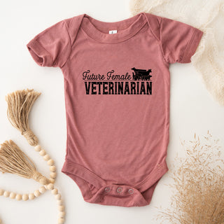 Future Female Veterinarian One Piece/T-Shirt (Newborn - Youth XL) - Multiple Colors!