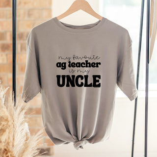 My Favorite Ag Teacher Is My Uncle ComfortWash/ComfortColor T-Shirt (S-4XL) - Multiple Colors!