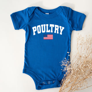 Poultry Flag One Piece/T-Shirt (Newborn - Youth XL) - Multiple Colors!